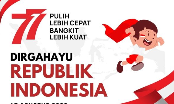 Perayaan HUT RI Ke-77 Sekolah Bunga Bangsa Surabaya